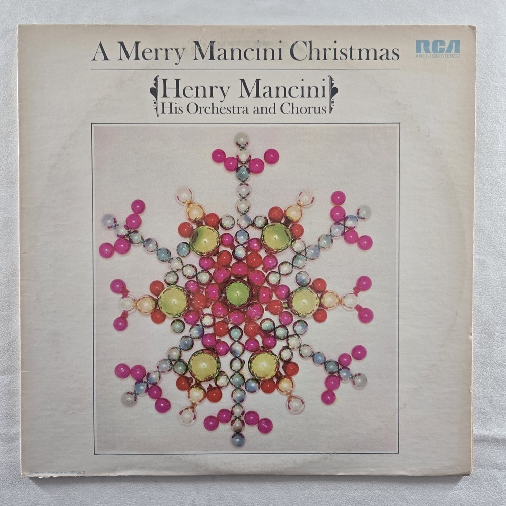 Henry Mancini - A Merry Mancini Christmas Record LP RCA  ANL1- 1928 VG+ Tested